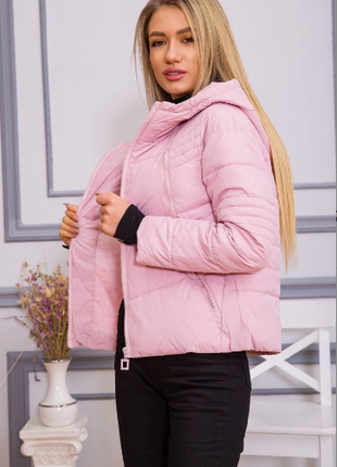 Куртка женская демисезонная цвет розовый4 фото