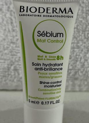 Bioderma sebium mat control матирующий крем для лица