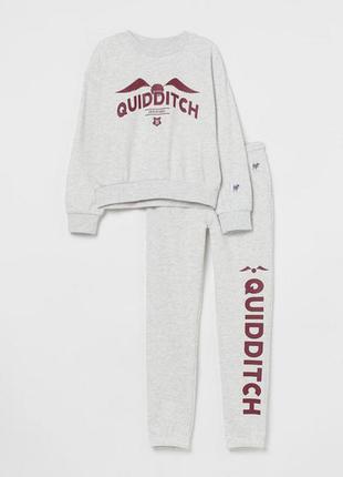 H&m теплий спортивний костюм для дівчинки гаррі поттер квідич harry potter quidditch