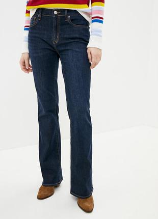 Классные джинсы-классика, прямые, красивого синего цвета