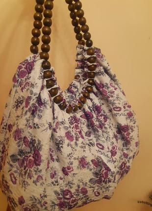 Текстильна сумка-мішок1 фото