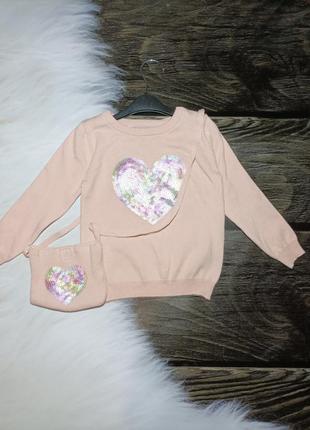 Кофта свитшот з сумочкою светр