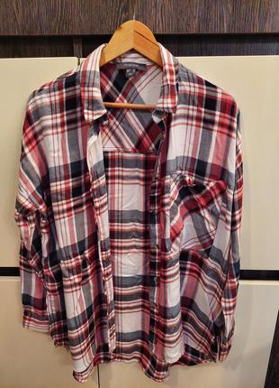 Рубашка в клетку, вискоза, индия primark