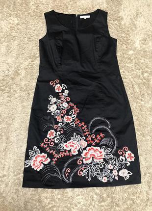 Плаття з квітковим принтом, розмір м-л1 фото