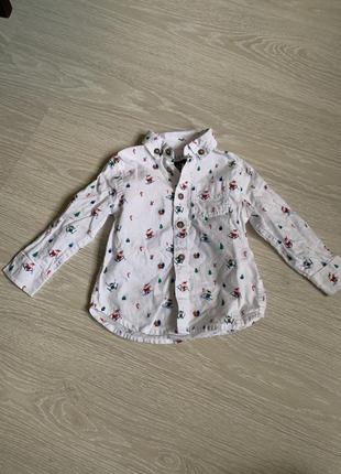 Рубашка f&f размер 12-18 мес.