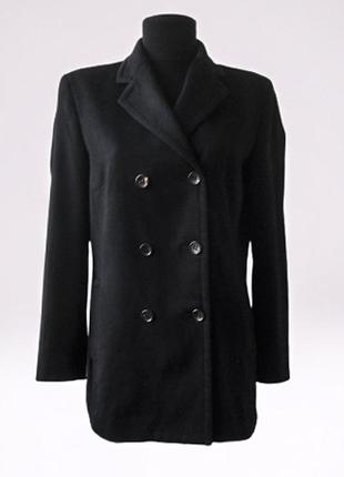 Короткое шерстяное (100%) двубортное  пальто-пиджак loro piana, италия5 фото