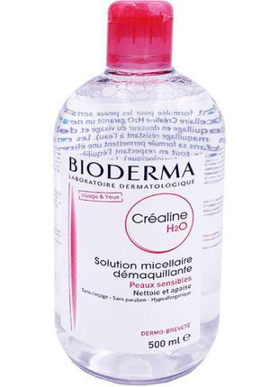 Міцелярна вода bioderma crealine h20, 2 шт.!!