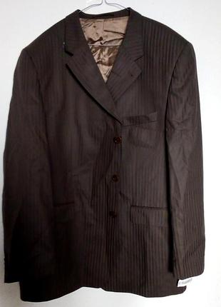 Піджак чоловічий діловий коричневий big twins італія