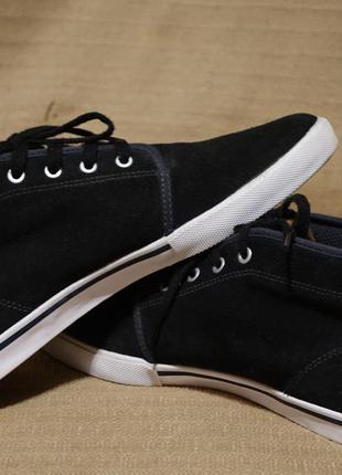 Темно-синие фирменные замшевые сникерсы lacoste can 1929 men’s green sneakers 40 1/2 р. ( 26 см.