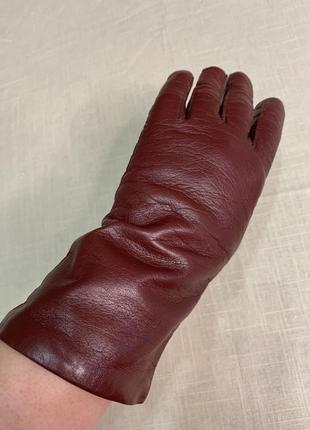 Кожаные перчатки на подкладке с шерстью2 фото
