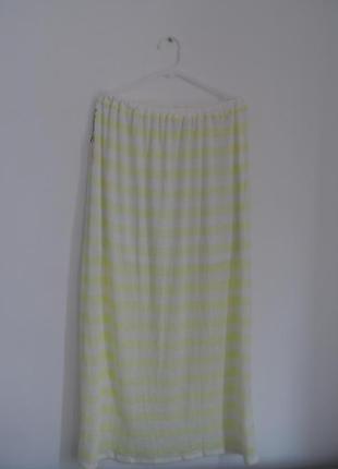 Длинная летняя юбка на кулиске victoria's secret (размер l)2 фото