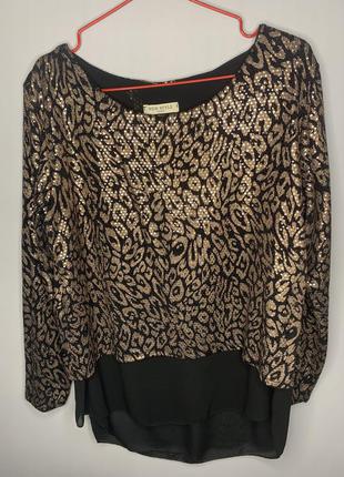 Праздничная кофта нарядная блуза м л