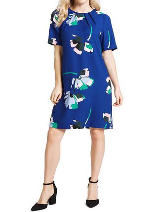 Сукня синє в абстрактні квіти marks & spencer