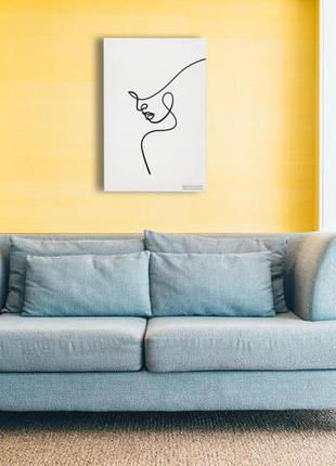 Інтер'єрна абстрактна настінна арт картина панно на холсті manific decor  жінка спокуса 30*40 см5 фото