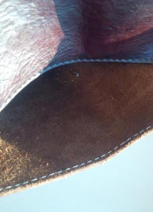 Винтажная вместительная кожаная стильная сумка шоппер mulberry оригинал италия кожа4 фото