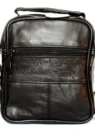 Кожанная мужская сумка - барсетка под документы, ключи, блокнот3 фото