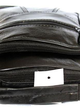 Кожанная мужская сумка - барсетка под документы, ключи, блокнот4 фото
