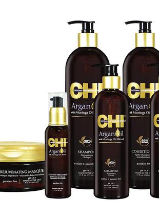 Професійний шампунь chi argan oil shampoo з аргановою олією, сша4 фото