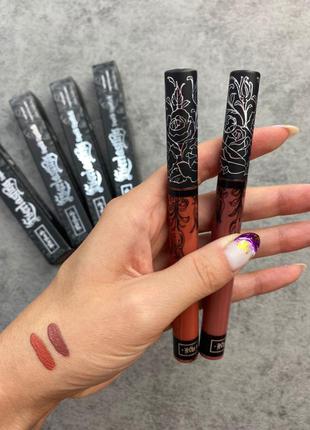 Жидкая матовая губная помада kat von d everlasting liquid lipstick оттенок lolita5 фото