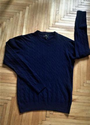 Шерстяной джемпер/ пуловер/свитер . 80% шерсть.3 фото