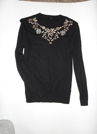 Черная кофта ted baker р.4 ог 110-124, рук.65 2