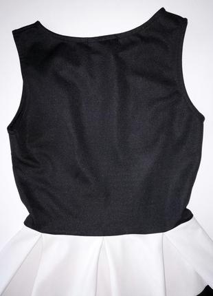 Платье трикотажное, молочный с черным cameo rose (камео рос) - 36 р.4 фото