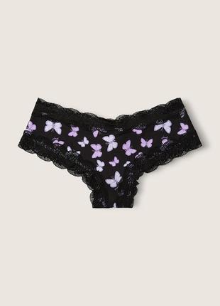 Трусики чикстеры с кружевом р.ххс💕victorias secret виктория сикрет вікторія сікрет оригинал