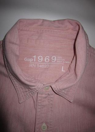 Стильная хлопковая рубашка оттенок розового2 фото