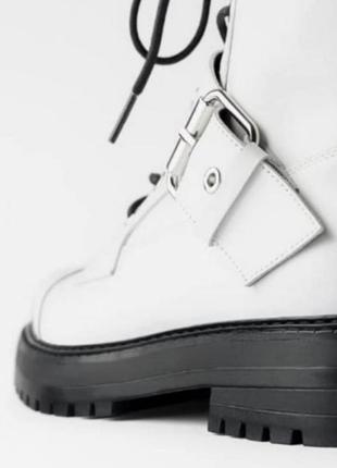 Грубые кожаные ботинки  zara5 фото