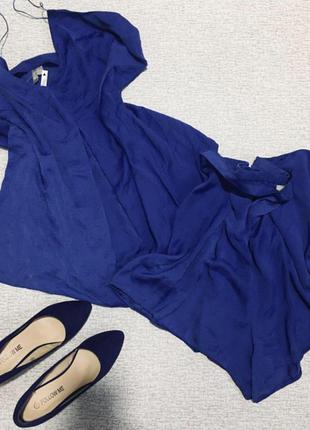 Костюм жіночий піжама синя шорти і майка великий розмір asos - 3xl,4xl.