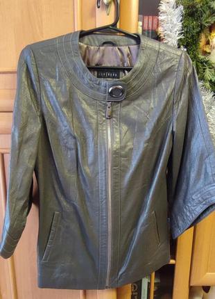 Турецкая кожаная куртка пиджак