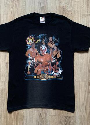 Мужская редкая винтажная футболка с принтом wrestling t-shirt wwe