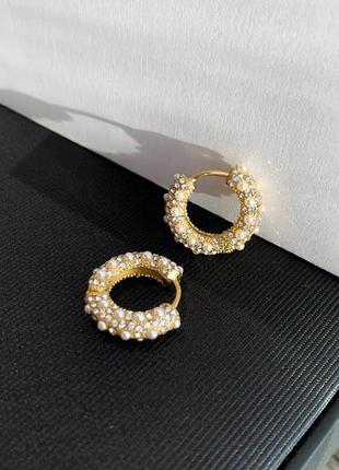 Сережки у стилі chanel 4