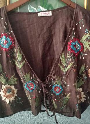 Болеро накидка з вишивкою