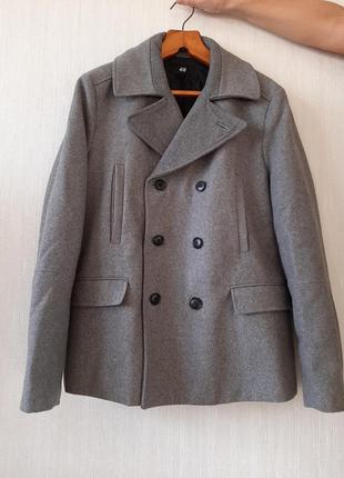 Вовняне пальто жіноче зимове, на утеплювачі р 50 h&m1 фото