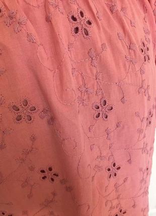 Платье мини zara розовое с квадратным вырезом, объёмные рукава буфы пышные, свободное7 фото