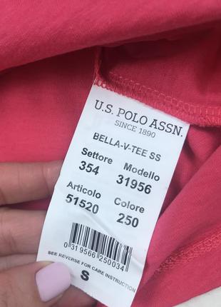 Новая футболка u. s. polo assn розового цвета2 фото