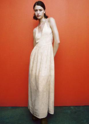 Zara сарафан платье сукня кружево вискоза размер м s
новый2 фото