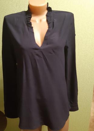 Блузка сорочка вільного крою з воланами2 фото
