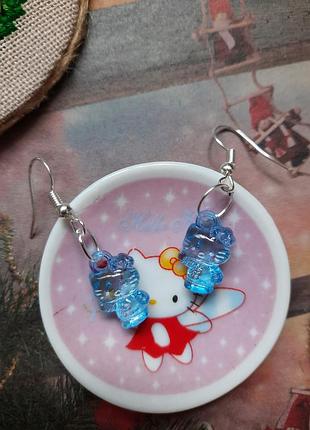 Hello kitty прикраси, біжутерія сережки сережки