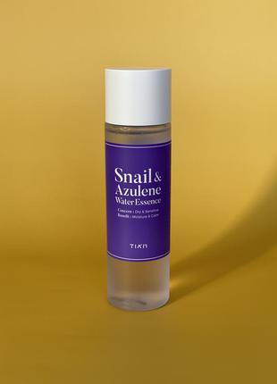 Гіпоалергенна есенція для чутливої і сухої шкіри tiam snail & azulene water essence, 180 мл1 фото