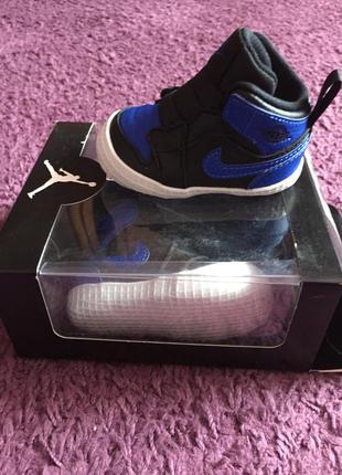 Кроссовки nike jordan 1 crib bootie детские at3745 007 оригинал