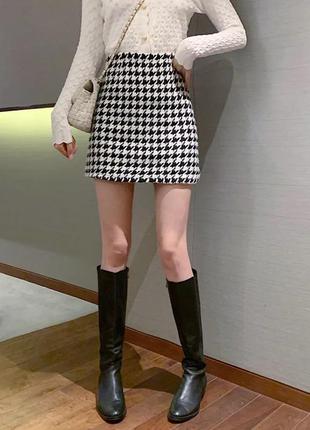 Спідниця трендова гусяча лапка