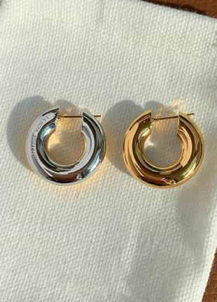 Серьги в стиле bottega veneta