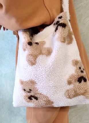 Плюшевая сумочка с мишками