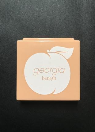 Золотисто персиковые румяна benefit georgia golden peach blush3 фото