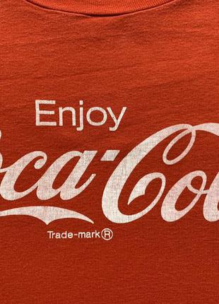 Чоловіча рідкісна вінтажна ретро бавовняна футболка з принтом vintage enjoy coca cola 19806 фото