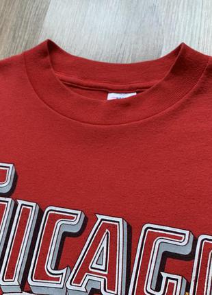 Мужская винтажная футболка с принтом чикаго буллз trench chicago bulls 19904 фото