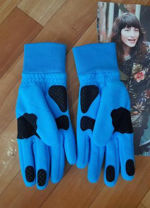 Зимние флисовые перчатки для спорта decathlon9 фото