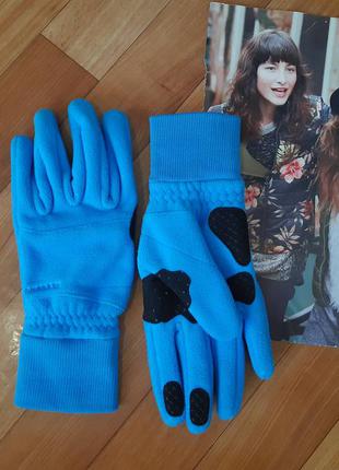 Зимние флисовые перчатки для спорта decathlon8 фото